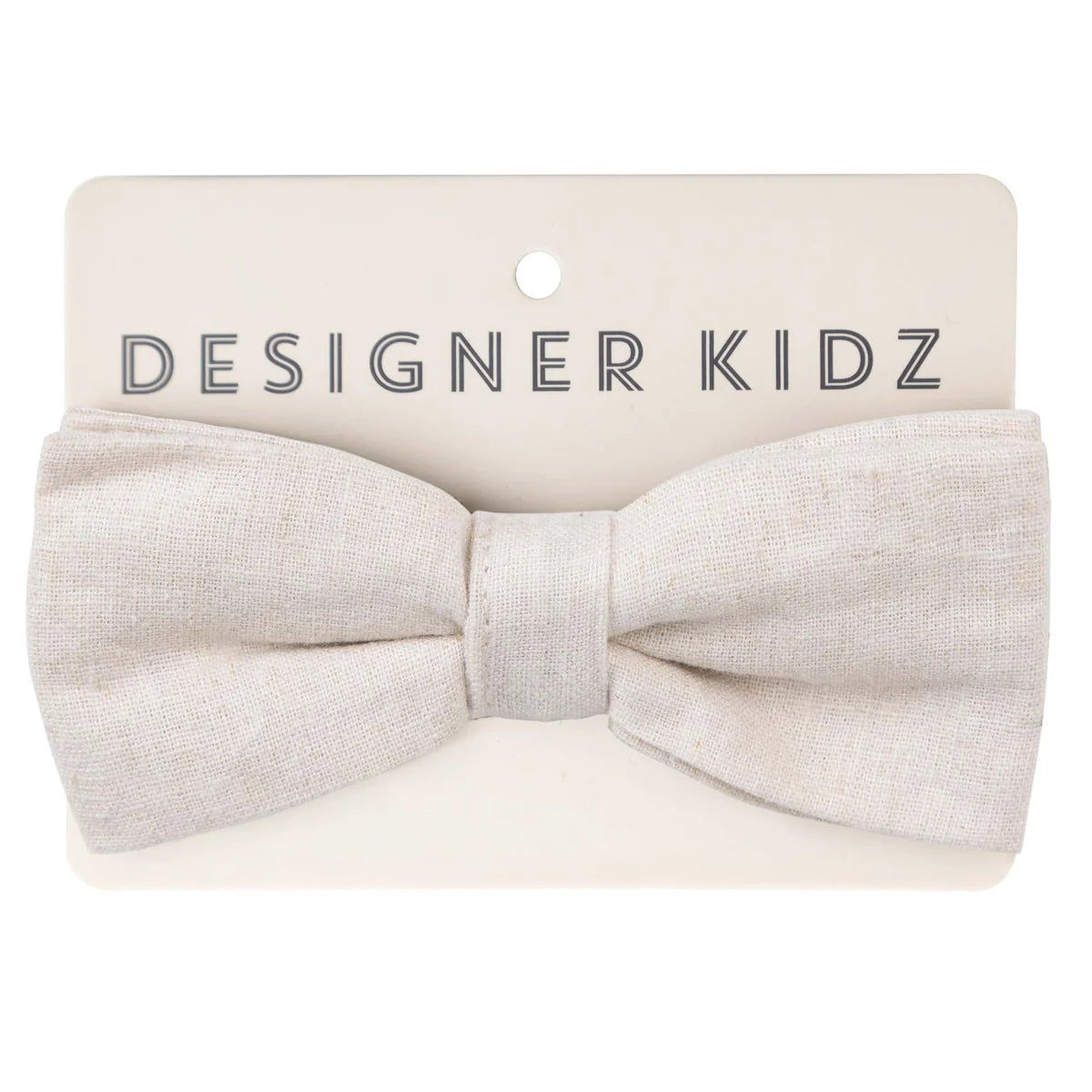 Designer Kidz FINLEY LINEN BOW TIE - sand