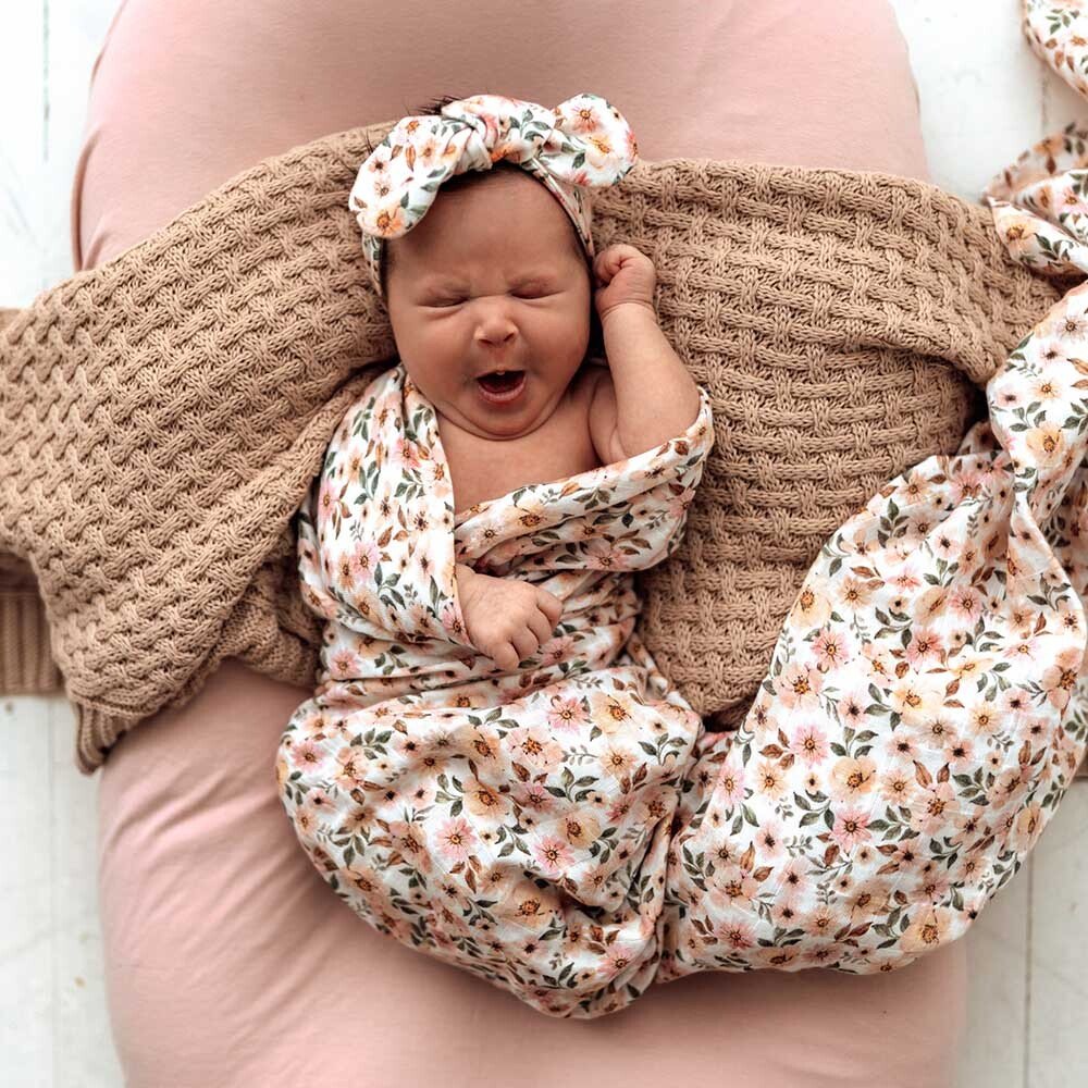 Snuggle Hunny Kids Spring Floral Organic Muslin Wrap