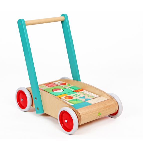 Tender Leaf Toys Wagon With Blocks