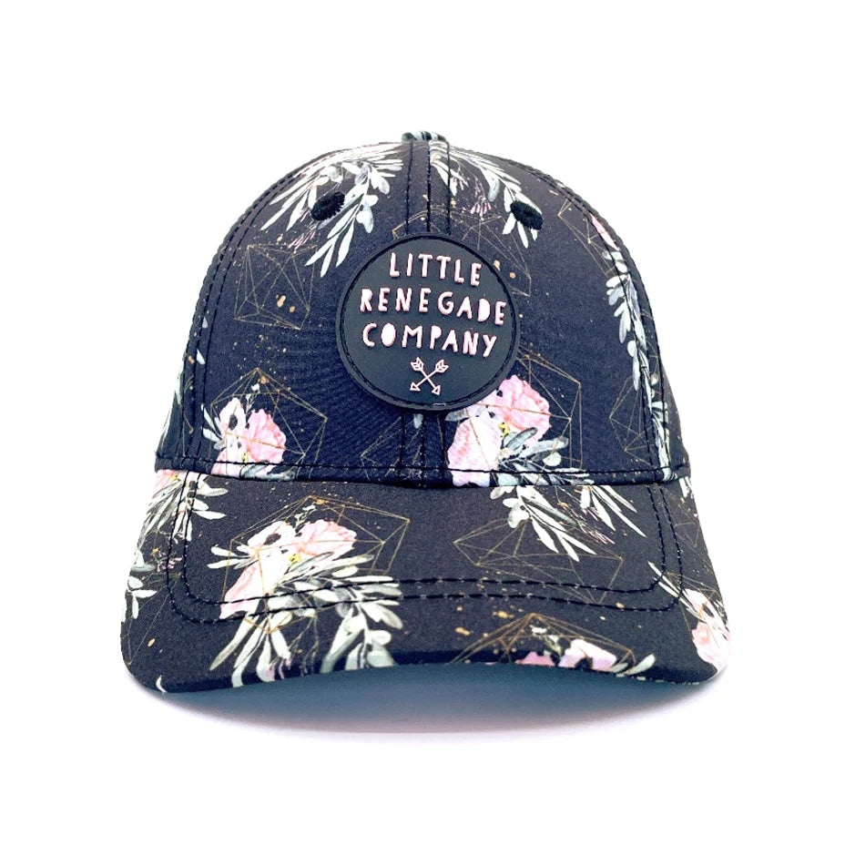 Little Renegade Company FLORAL VALENTINE BASEBALL CAP