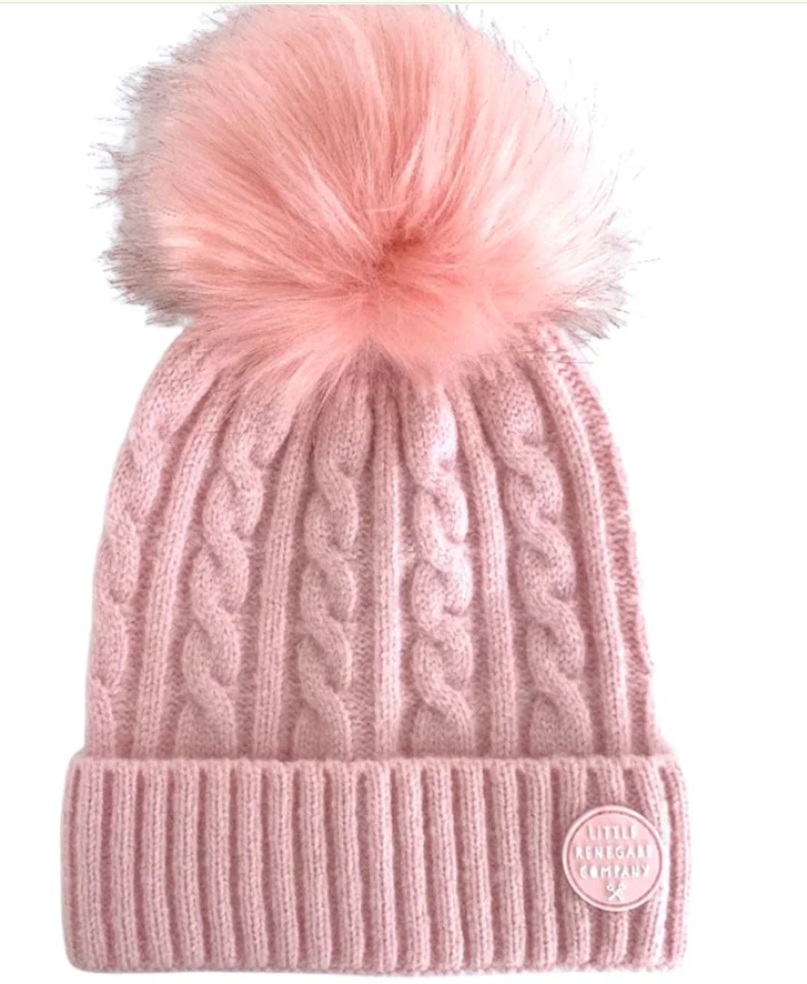 The Little Renegade Company AURORA BEANIE - PINK